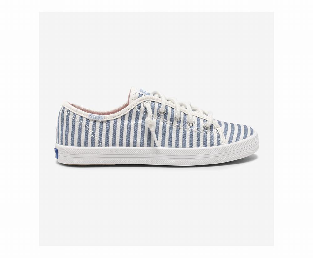 Girl Keds Kickstart Feat Organic Cotton Sneaker Stripes 9803125JH - South Africa